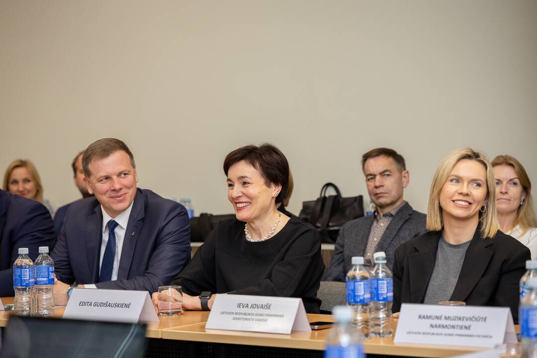 Kauno verslininkų susitikimas su S. Skverneliu ir L. Savicku