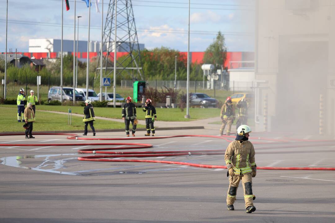 Kauno kogeneracinėje jėgainėje kilo gaisras