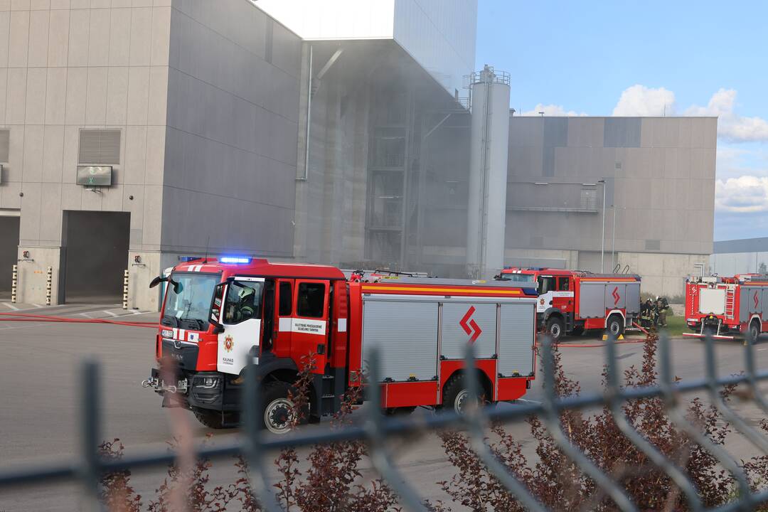 Kauno kogeneracinėje jėgainėje kilo gaisras
