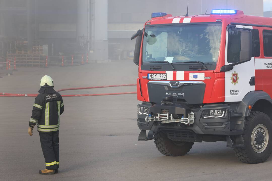 Kauno kogeneracinėje jėgainėje kilo gaisras