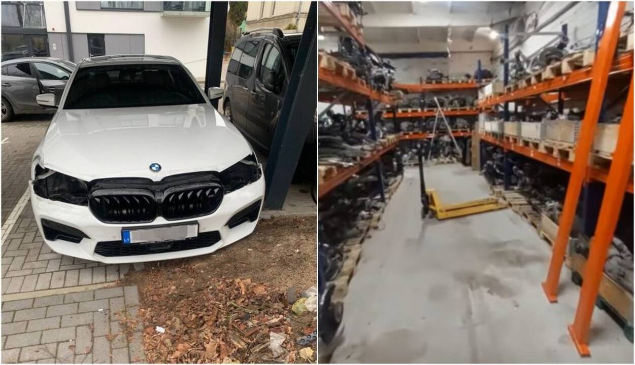 Kaune teisiama grupuotė: dalimis pardavinėjo vogtus prabangius automobilius