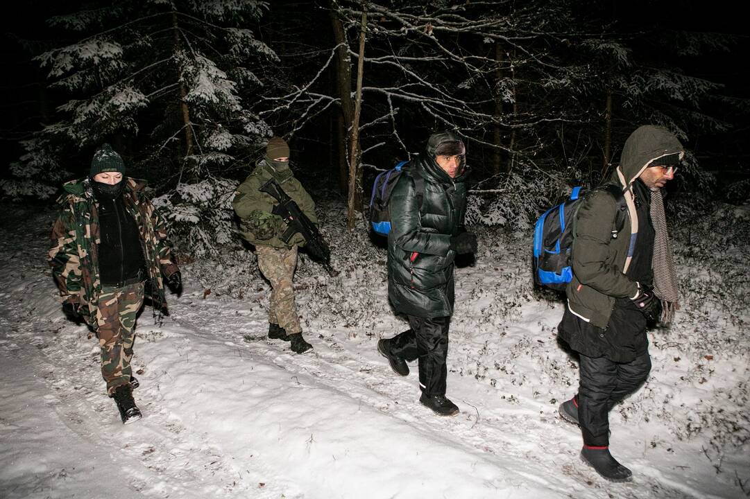 Pasienyje su Baltarusija apgręžti penki migrantai