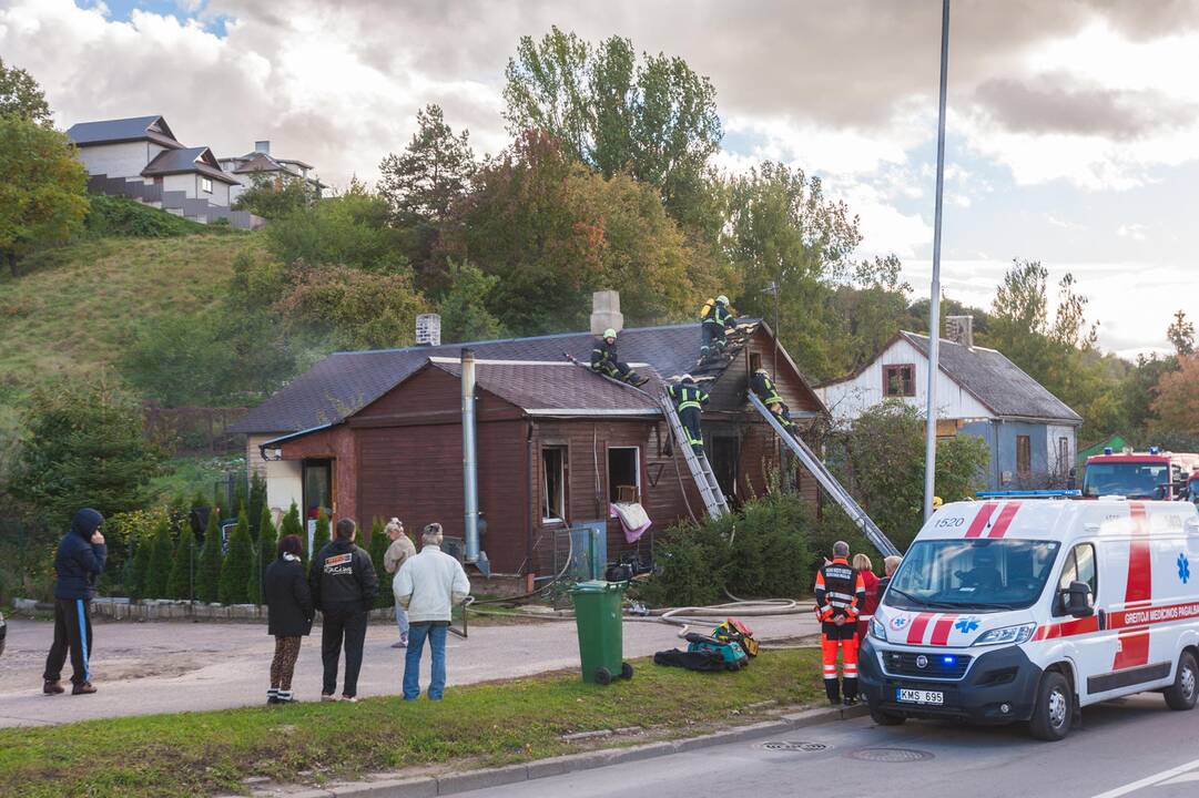 Gaisras Eigulių gatvėje