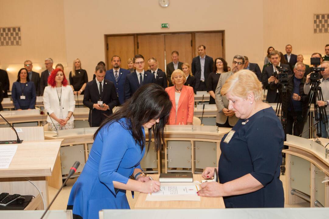 Prisiekė nauja Kauno miesto taryba