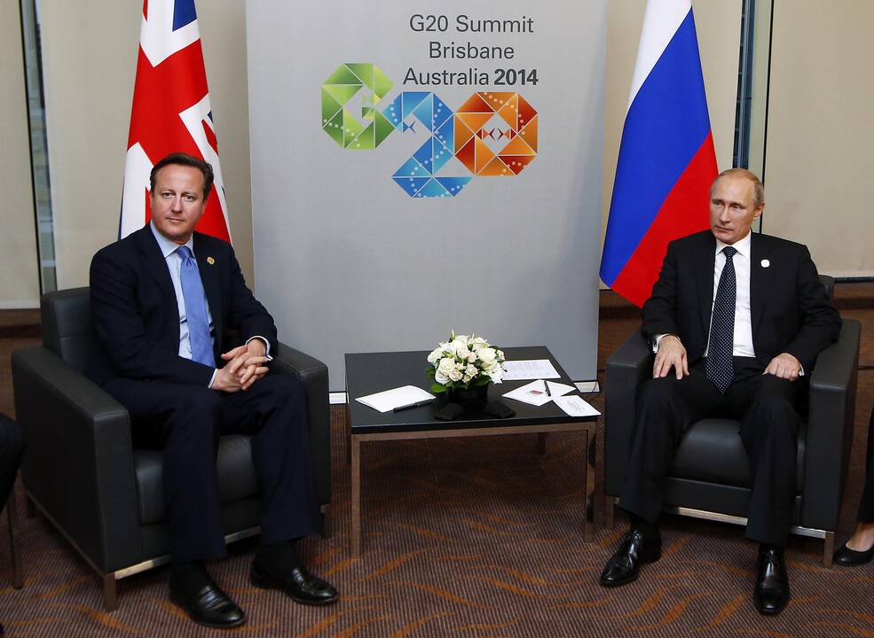 Cameronas ir Putinas.