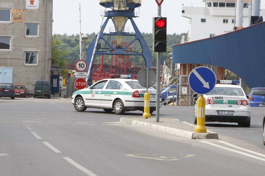 Pirmosiomis rugsėjo dienomis miesto gatvėse bus daug policijos automobilių.