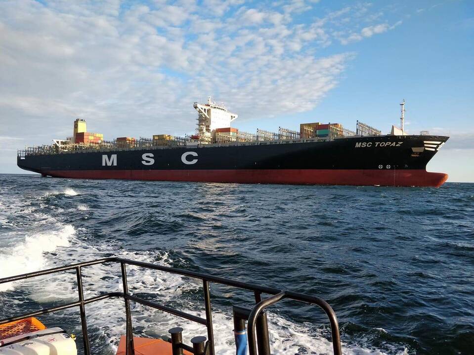 Rekordininkas: „MSC Topaz“ - absoliučiai didžiausias Klaipėdos uoste apsilankęs laivas.