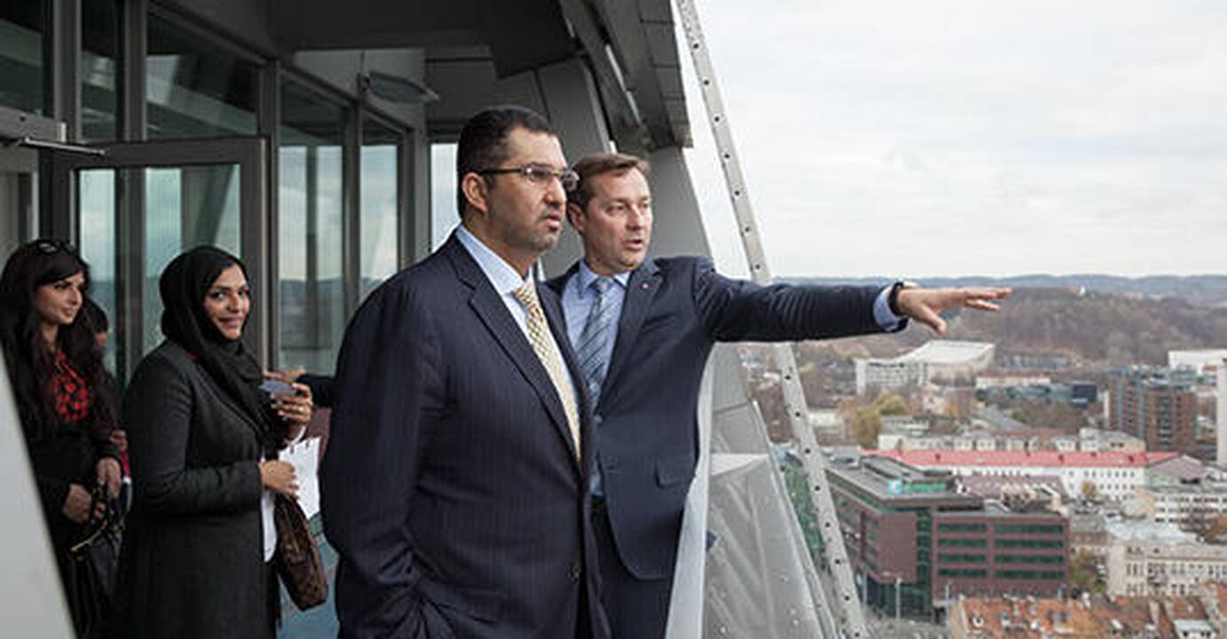 Su Vilniaus meru susitikęs JAE ministras domėjosi Vilniaus investiciniais projektais