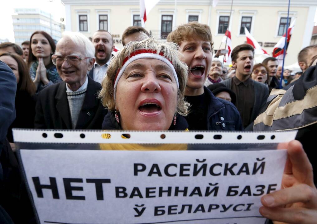 Protestas prieš Rusijos karinę bazę