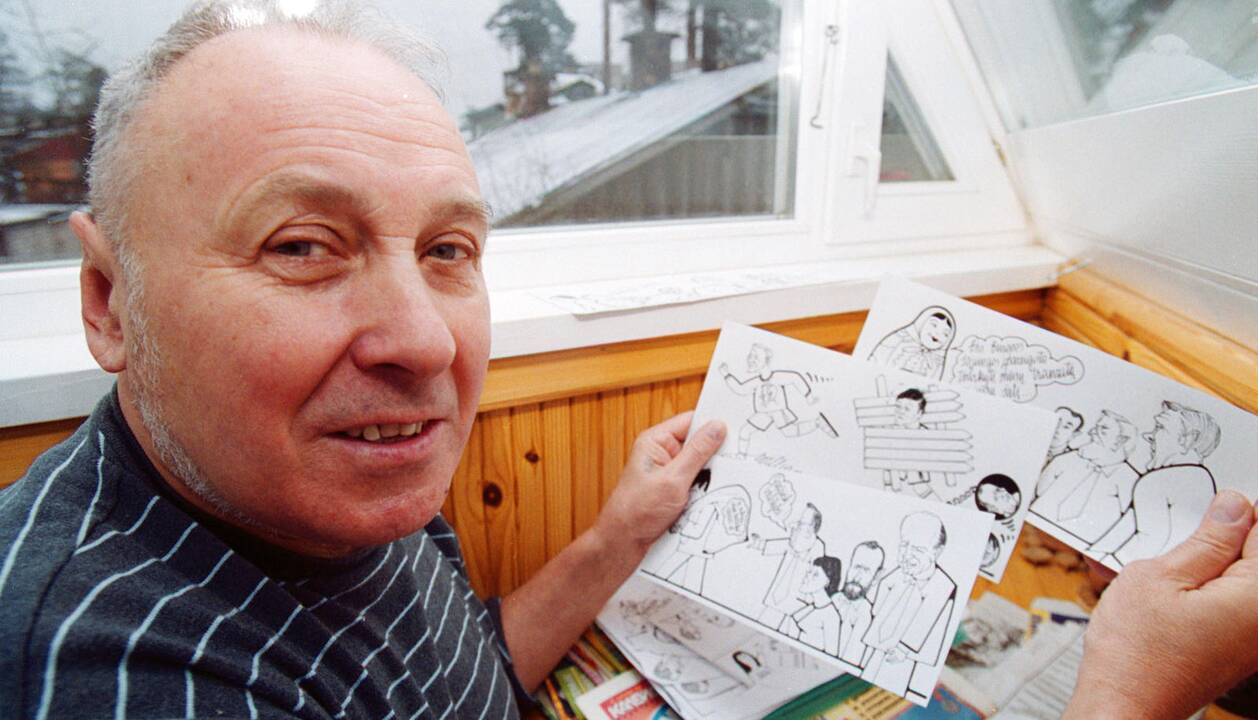 Karikatūristas Jonas Varnas.