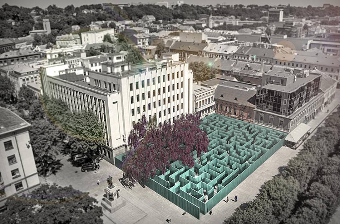 Provokacija: jaunieji architektai nepabijojo šmaikščiai perdaryti kai kuriuos Laisvės alėjos pastatus ir taip priversti žmones apie juo susimąstyti.