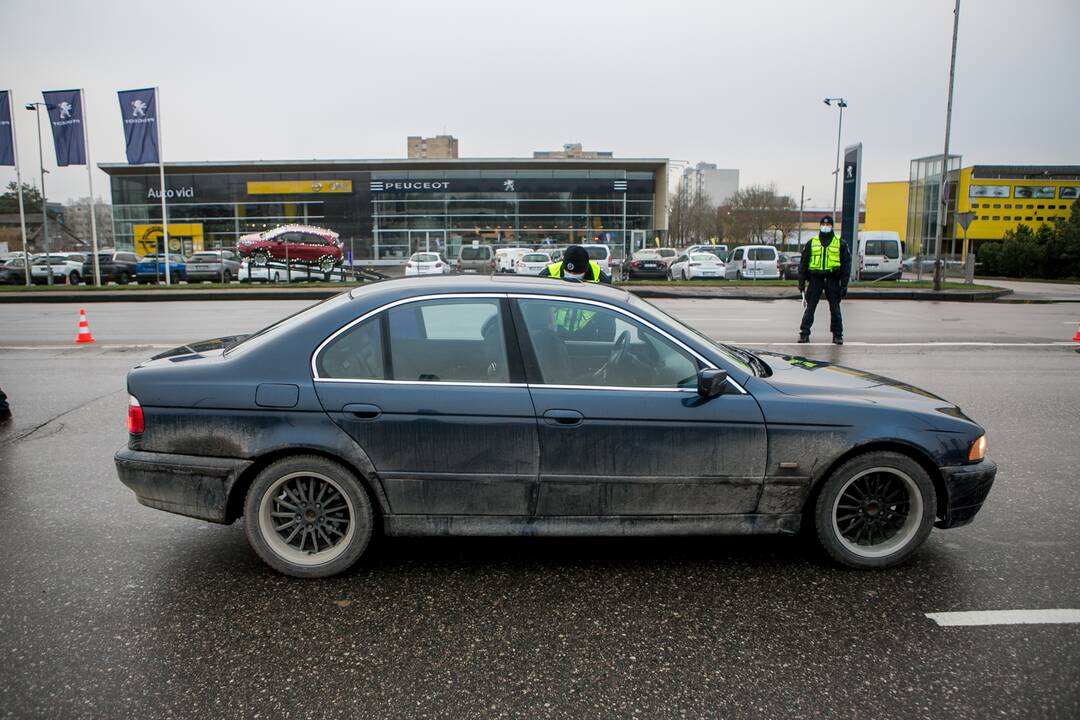 Ramus šeštadienis Kauno blokpostuose