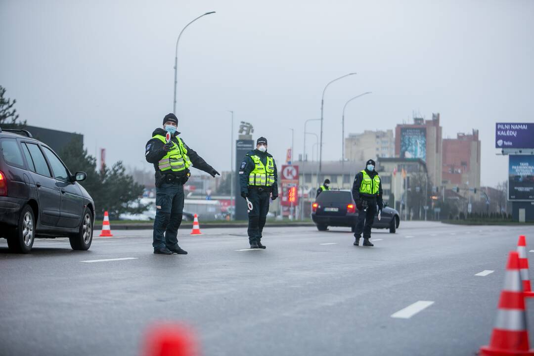 Ramus šeštadienis Kauno blokpostuose