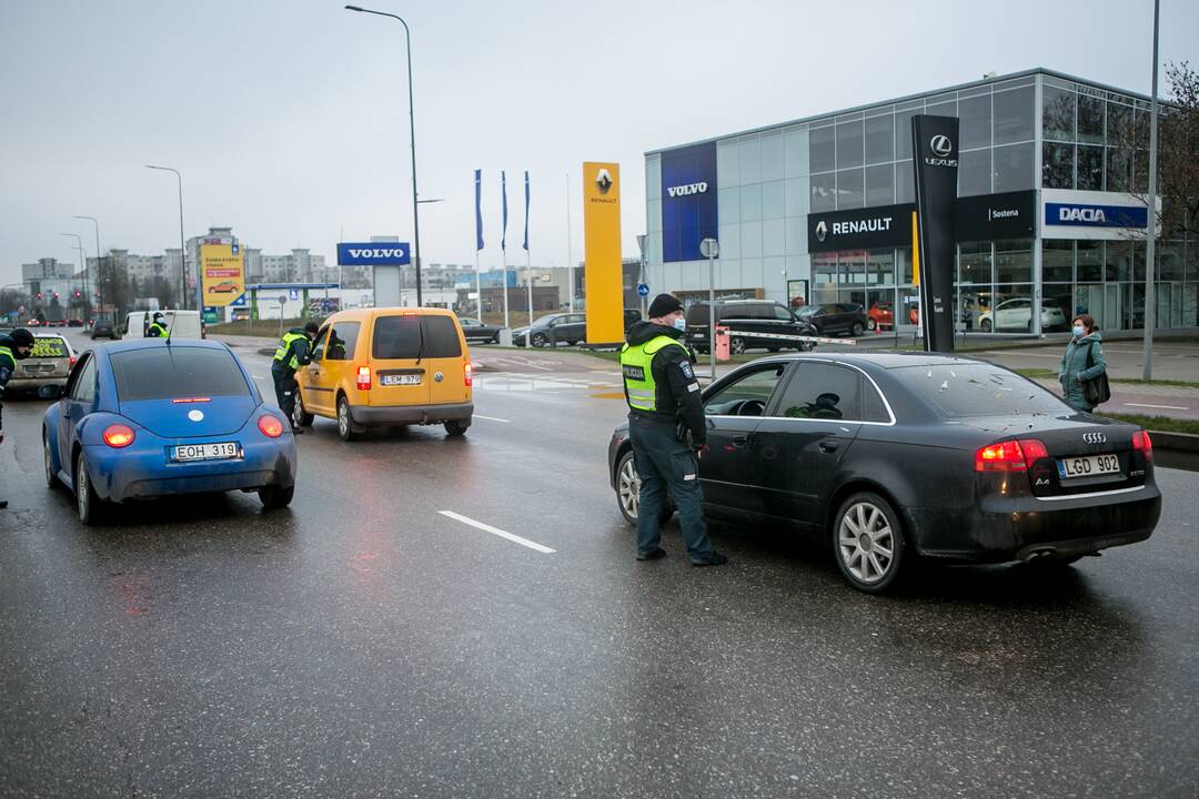 Ramus šeštadienis Kauno blokpostuose