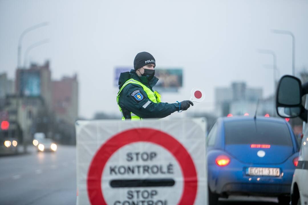 Ramus šeštadienis Kauno blokpostuose