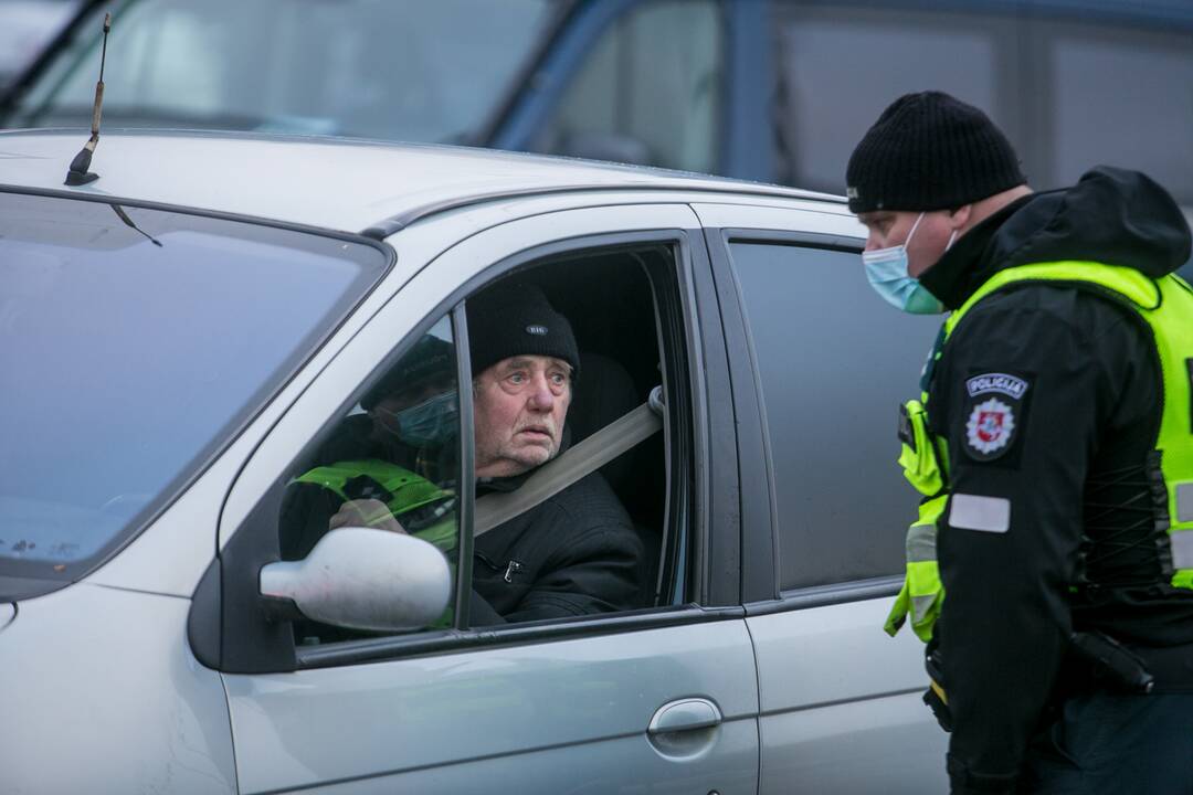 Ramus šeštadienis Kauno blokpostuose