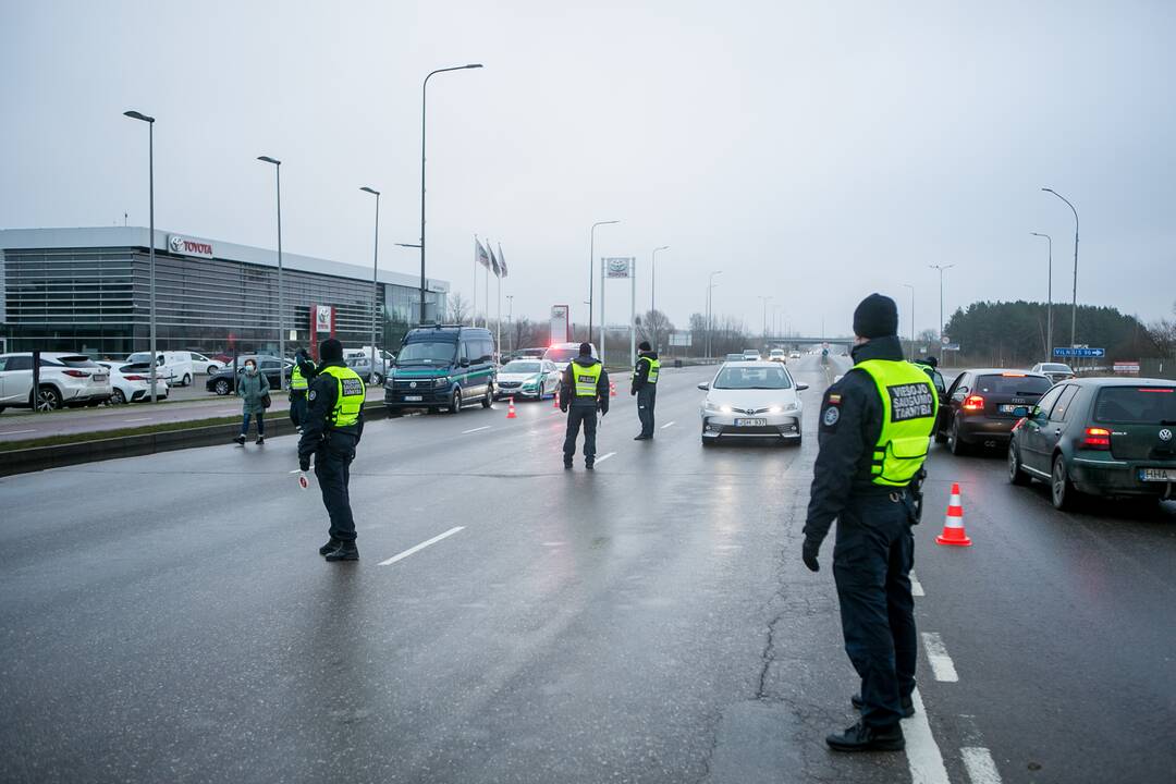 Ramus šeštadienis Kauno blokpostuose