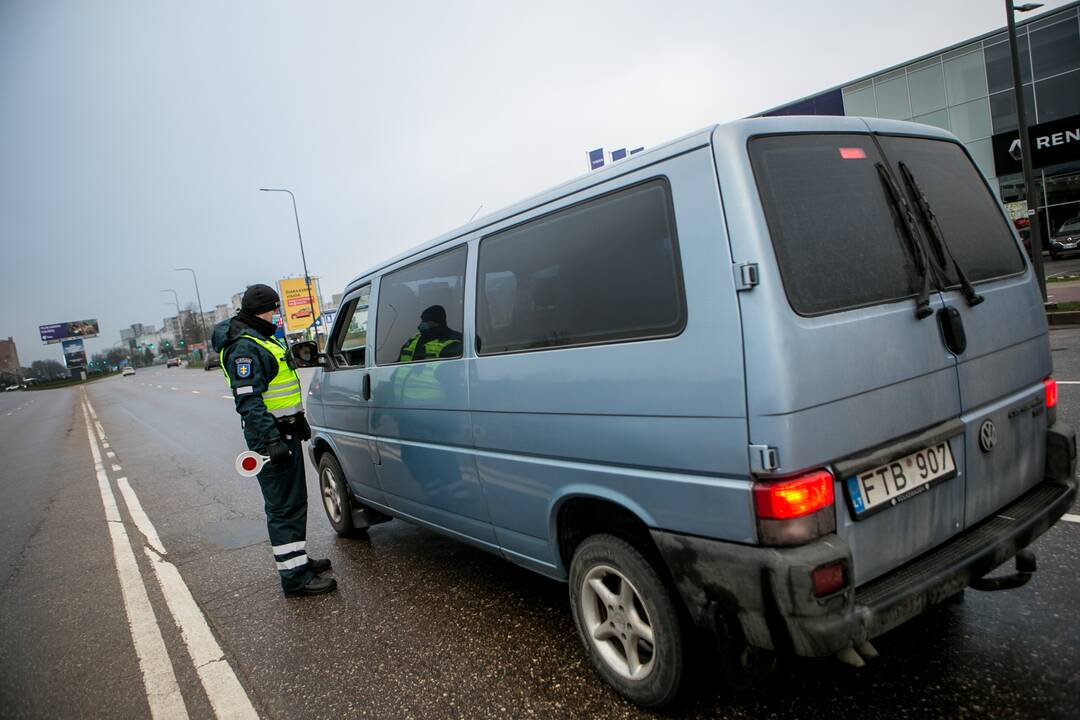 Ramus šeštadienis Kauno blokpostuose