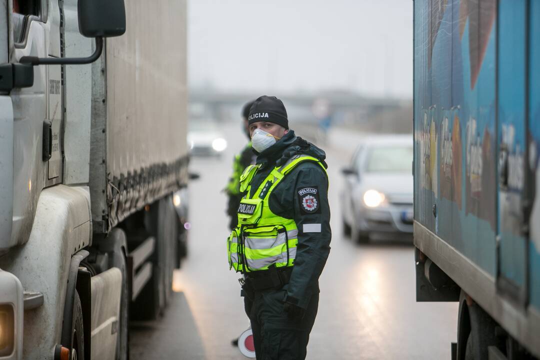 Ramus šeštadienis Kauno blokpostuose