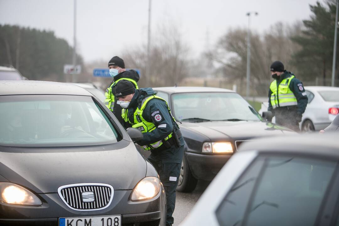 Ramus šeštadienis Kauno blokpostuose