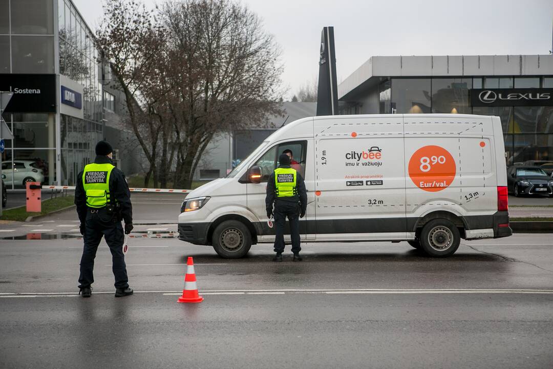 Ramus šeštadienis Kauno blokpostuose