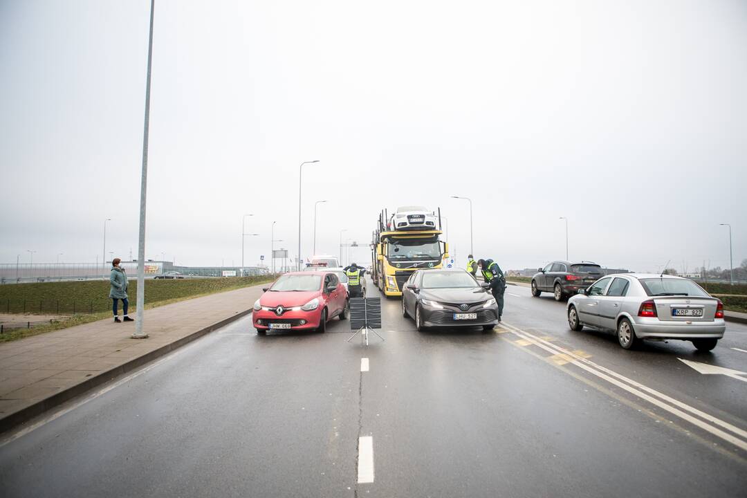 Ramus šeštadienis Kauno blokpostuose