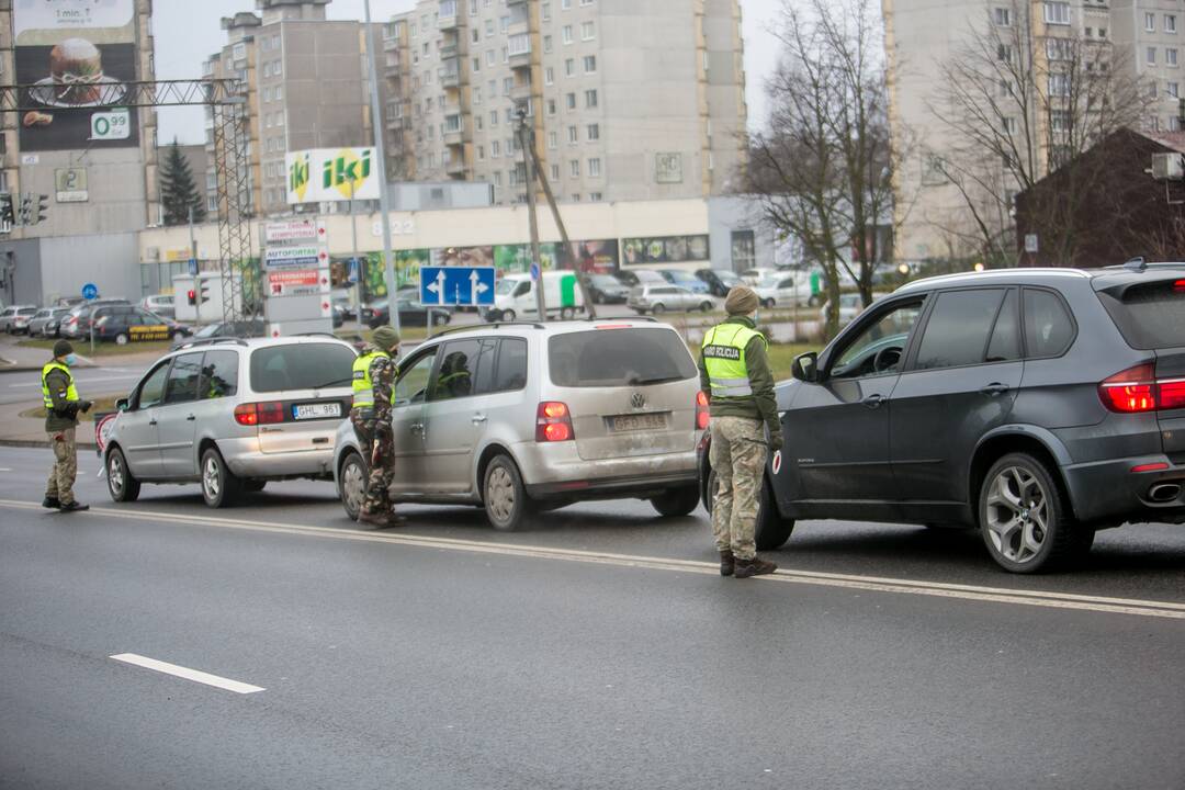 Ramus šeštadienis Kauno blokpostuose