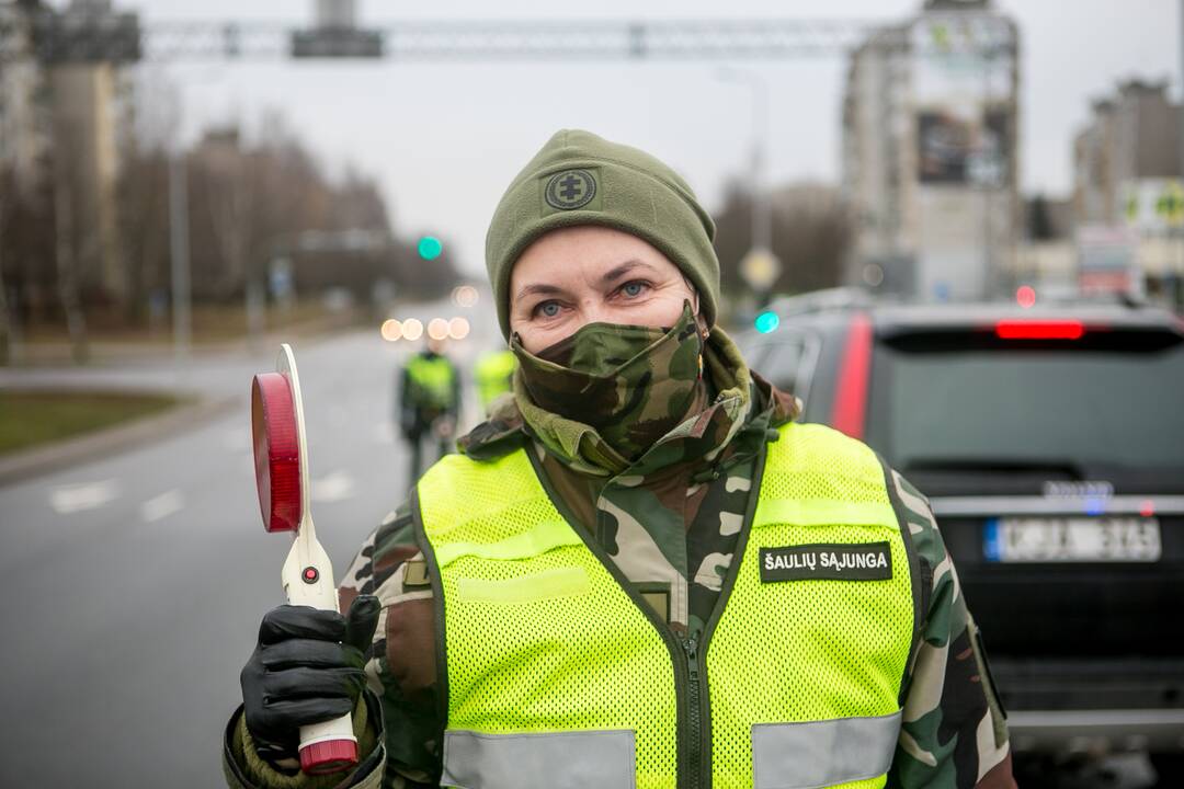 Ramus šeštadienis Kauno blokpostuose