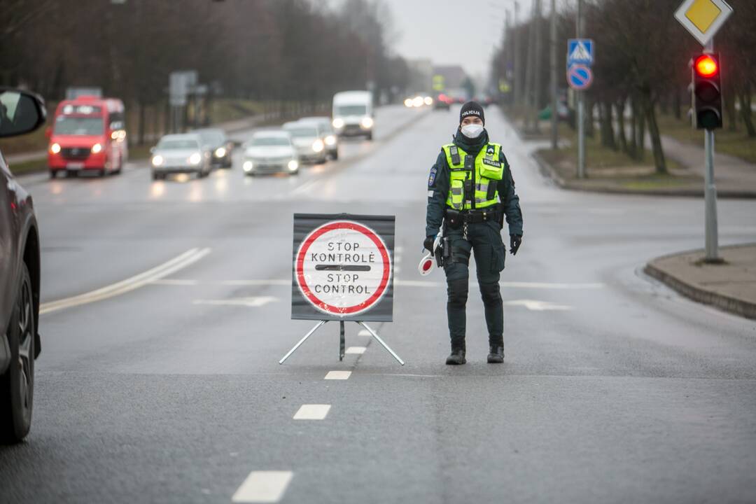 Ramus šeštadienis Kauno blokpostuose