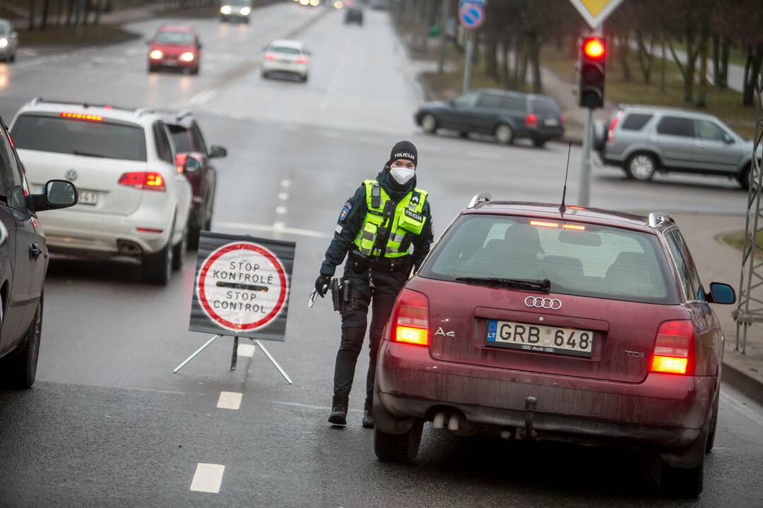 Ramus šeštadienis Kauno blokpostuose