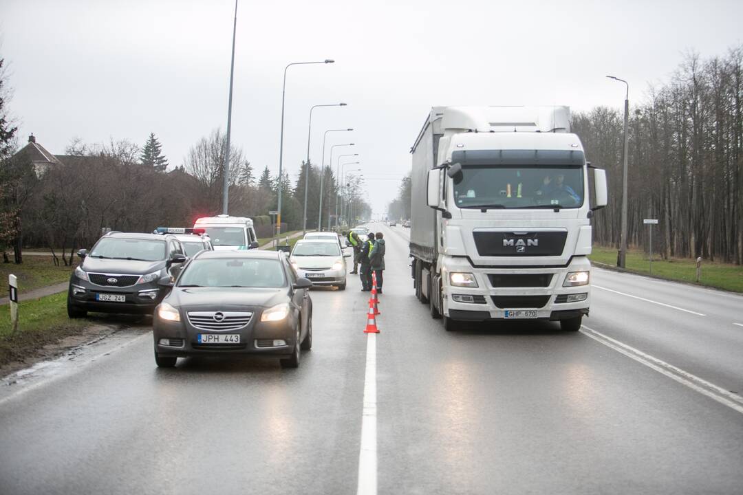 Ramus šeštadienis Kauno blokpostuose