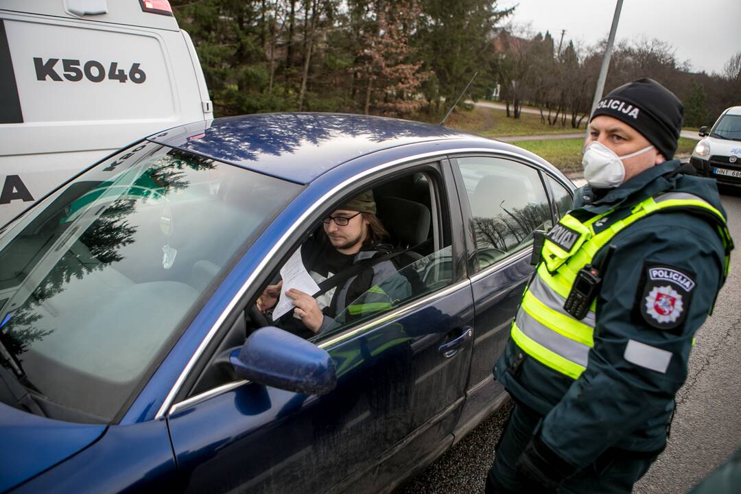 Ramus šeštadienis Kauno blokpostuose