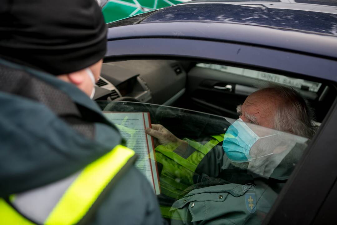 Ramus šeštadienis Kauno blokpostuose
