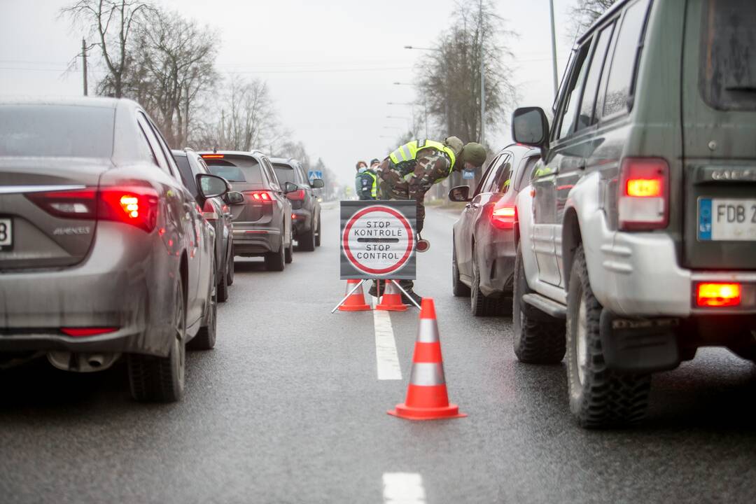 Ramus šeštadienis Kauno blokpostuose