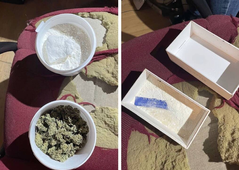 Anykščių rajone sulaikytas vyras namuose turėjo kilogramą narkotinių medžiagų