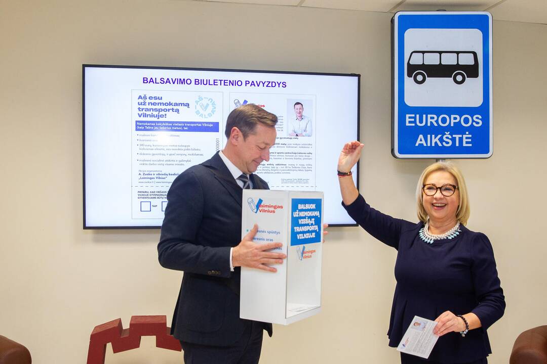 Vilniečiai balsuos dėl nemokamo viešojo transporto