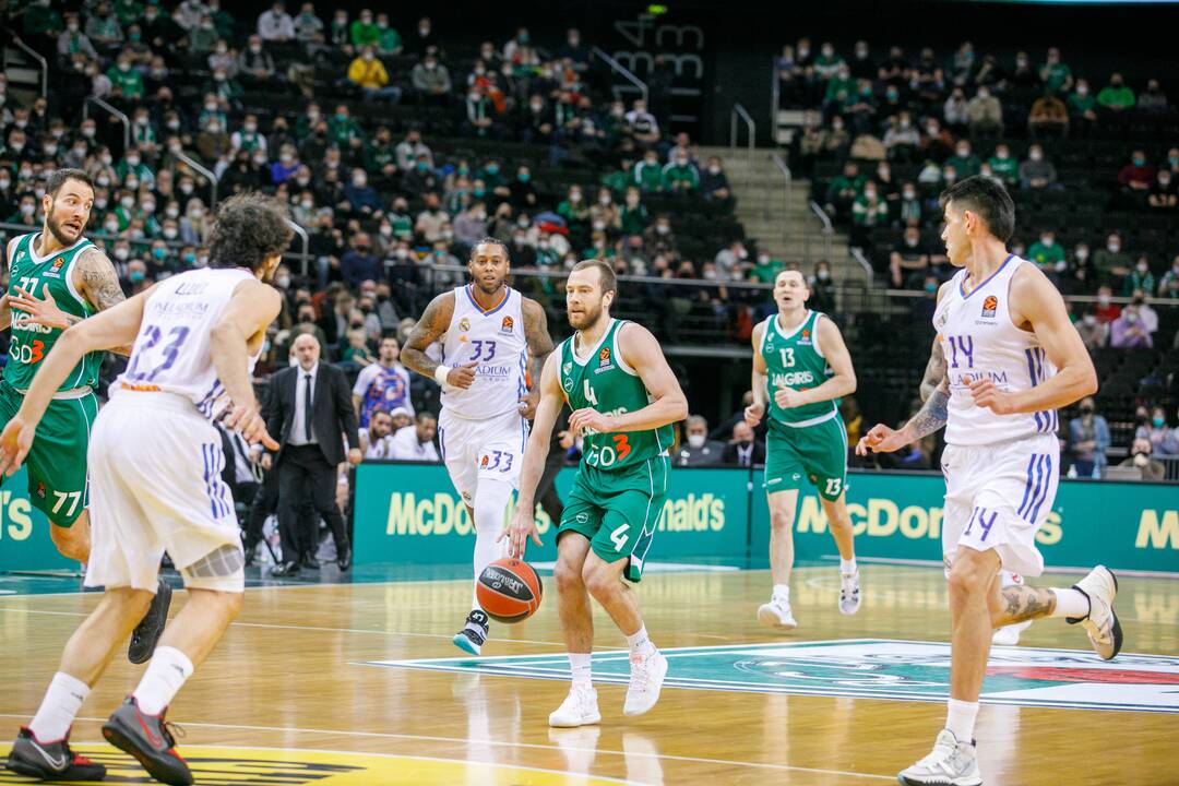 Eurolyga: Kauno „Žalgiris“ – Madrido „Real“ (68:47)