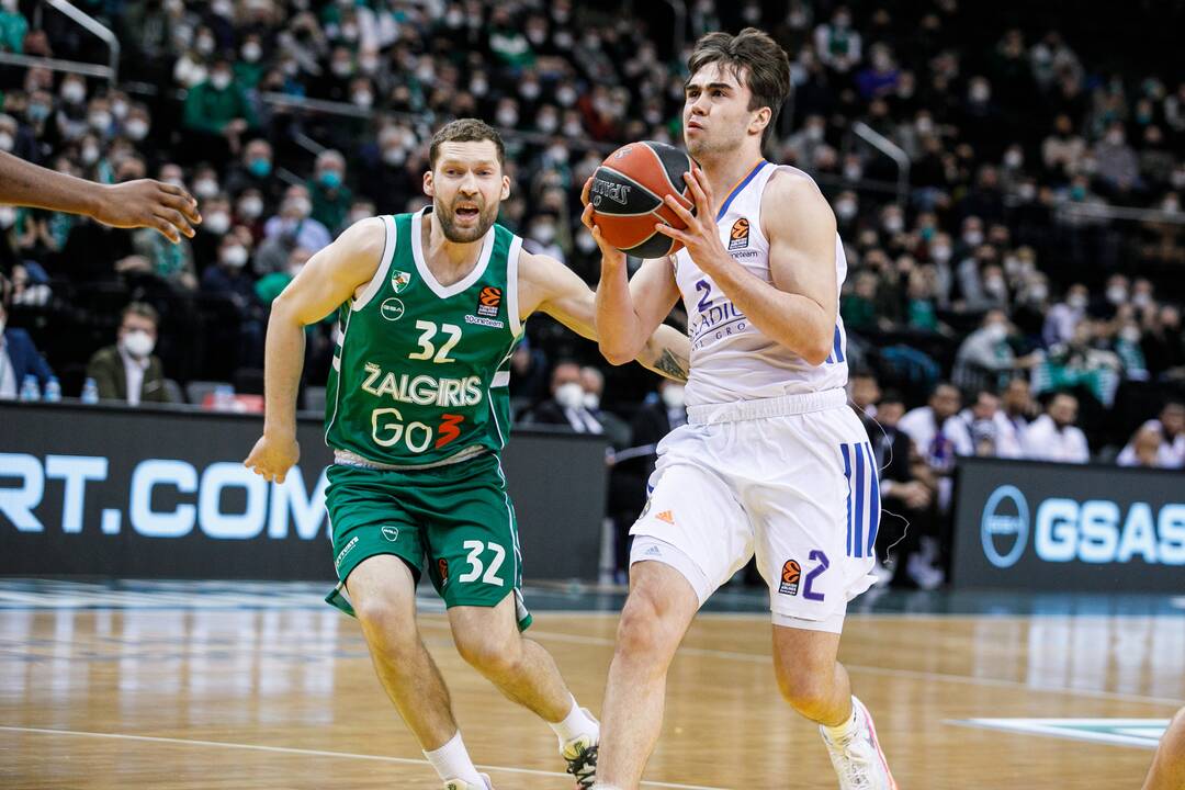 Eurolyga: Kauno „Žalgiris“ – Madrido „Real“ (68:47)