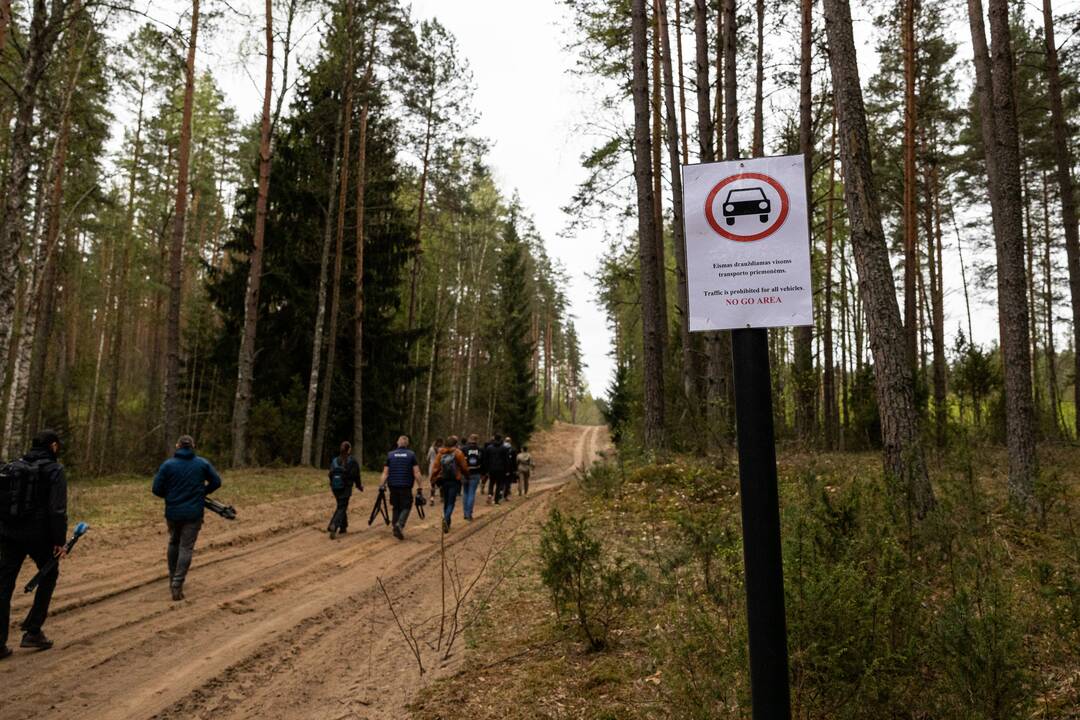 JAV karių žūties vietos incidento padarinių likvidavimo darbų pristatymas