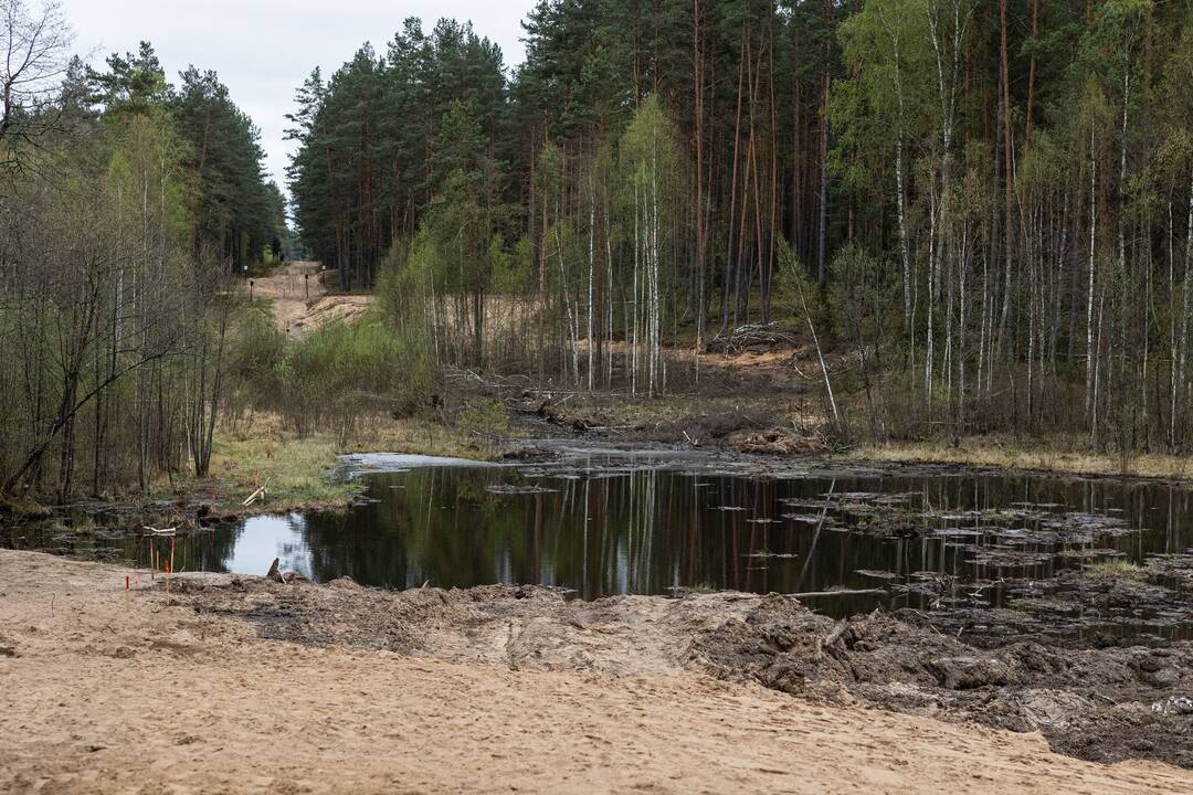 JAV karių žūties vietos incidento padarinių likvidavimo darbų pristatymas