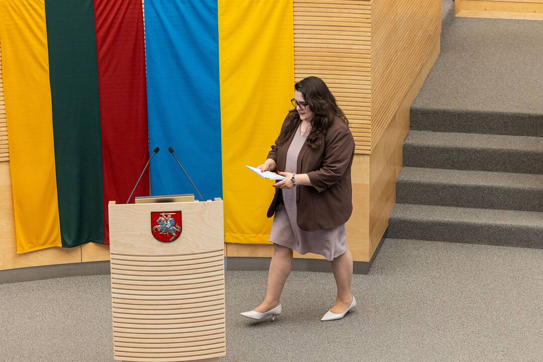 Balsavimas dėl Irenos Segalovičienės paskyrimo valstybės kontroliere