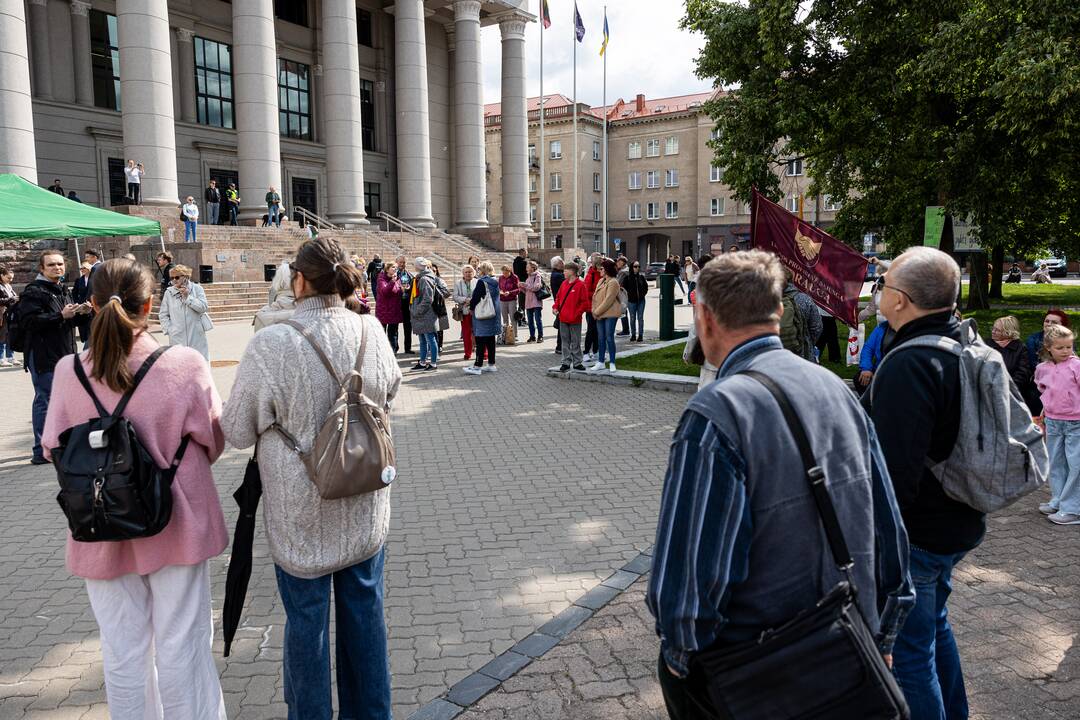Protestas prieš NT mokestį prie Seimo