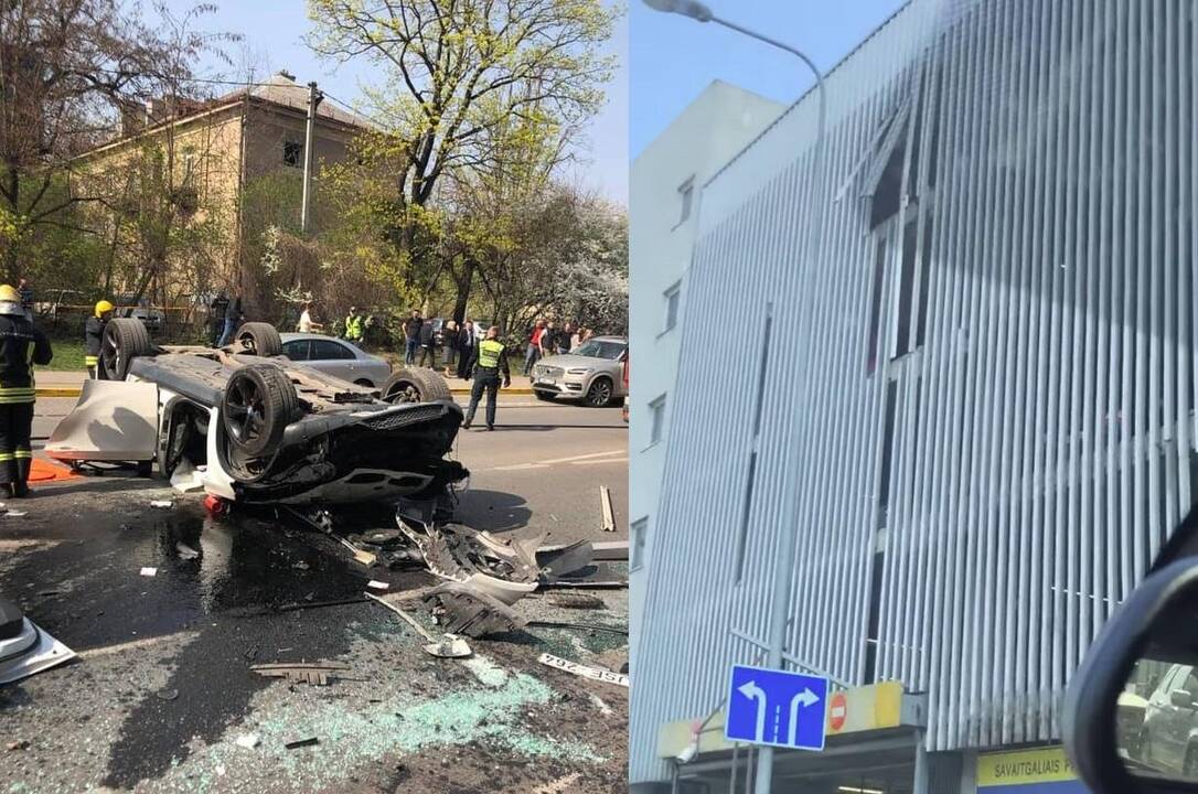 Vilniuje iš daugiaaukštės aikštelės iškritusiai vairuotojai – 5 eurų bauda