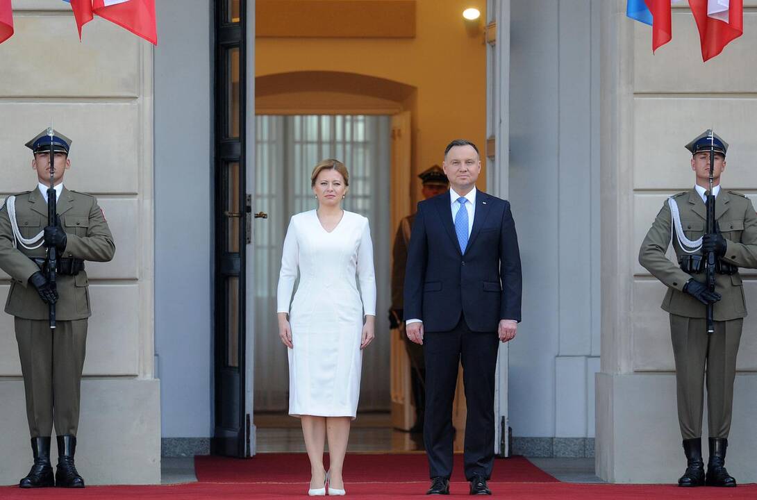 Zuzana Čaputova ir Andrzejus Duda
