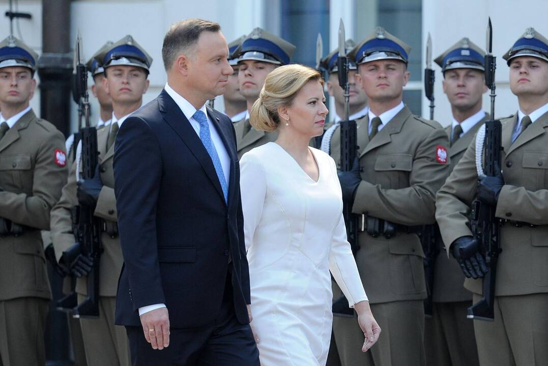 Zuzana Čaputova ir Andrzejus Duda