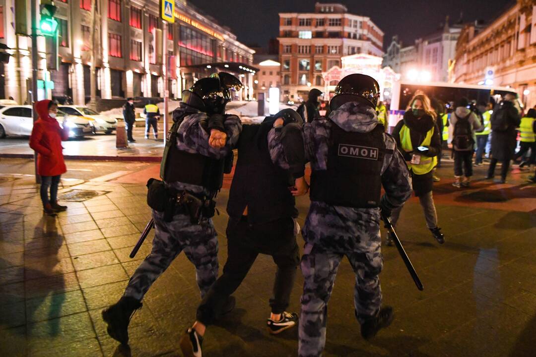 Rusijoje tęsiasi A. Navalno šalininkų protestai