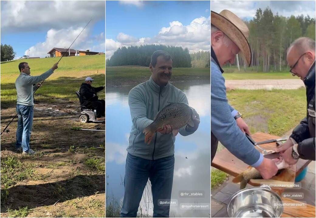 Premjeras savaitgalį žvejojo su Ričardu Malinausku ir Tautvydu Barščiu