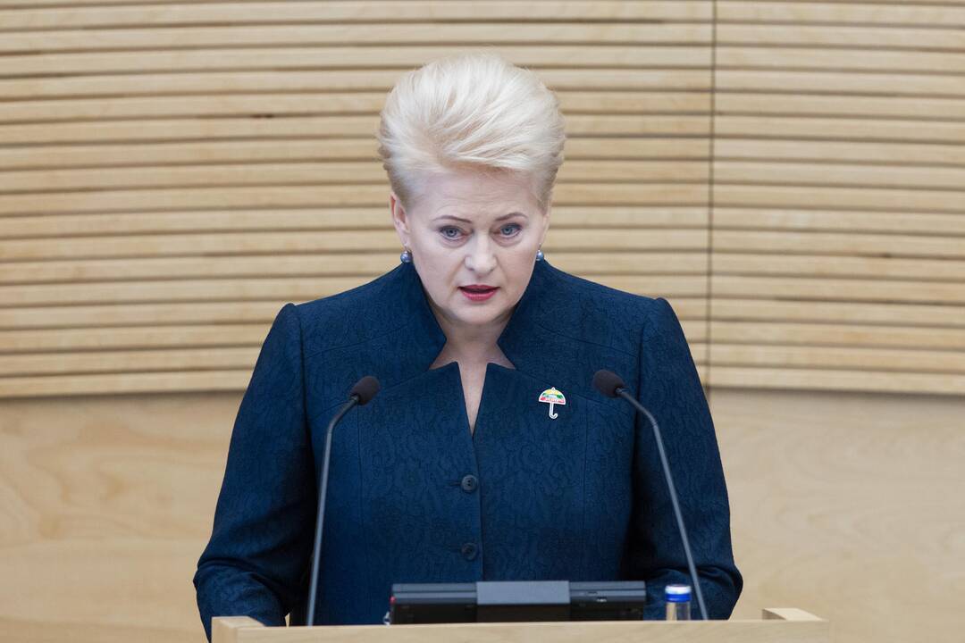 D. Grybauskaitės metinis pranešimas Seime