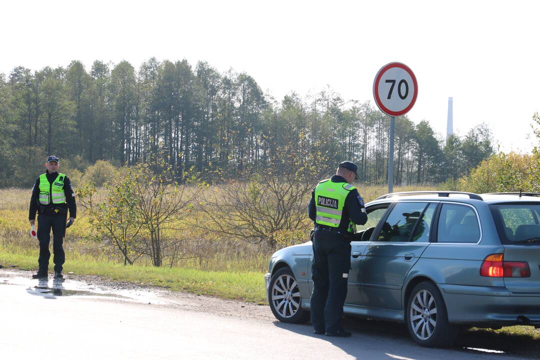 Reidas Alytuje: nepasisekė penkiems lengvųjų automobilių vairuotojams