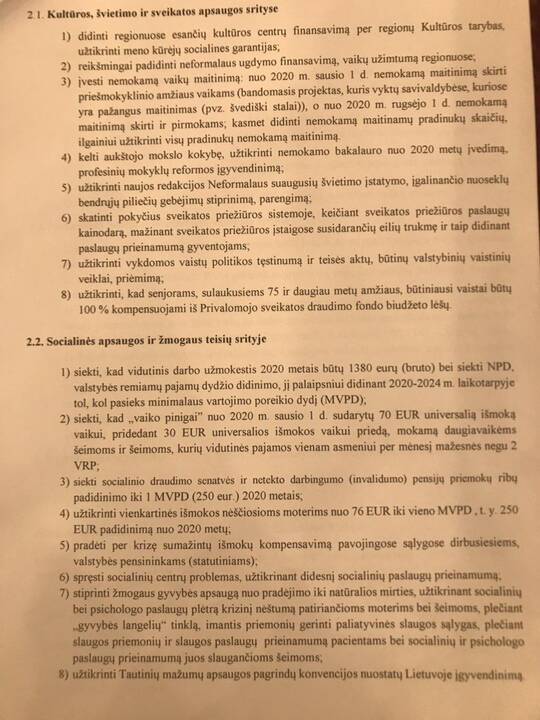 Koalicijos sutarties pasirašymas